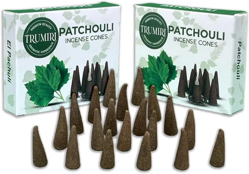 Miniatura 50 de TRUMIRI Incienso ámbar – Paquete de 20 conos (2 x 10) – Incienso de cono perfumado