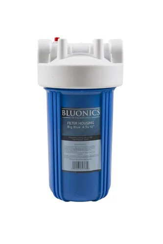 Miniatura 3 de Bluonics El sistema de carcasa del filtro de agua para toda la casa de 4.5 x 10 utiliza cartuchos de tamaño estándar de 4.5 x 10 – completo