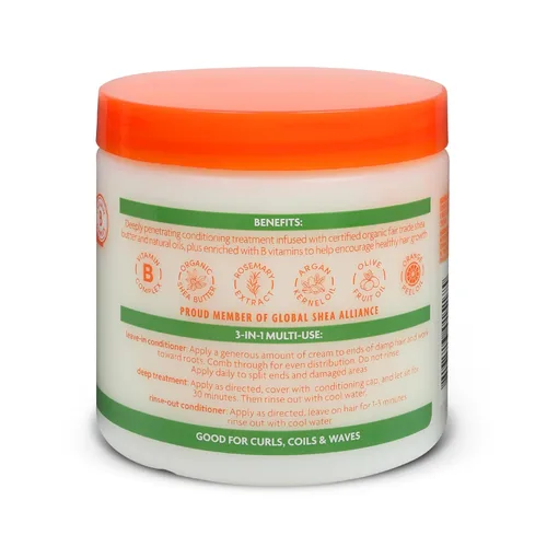 Miniatura 2 de Cantu Crema reparadora acondicionador sin enjuague con aceite de argán, 16 onzas (paquete de 2)