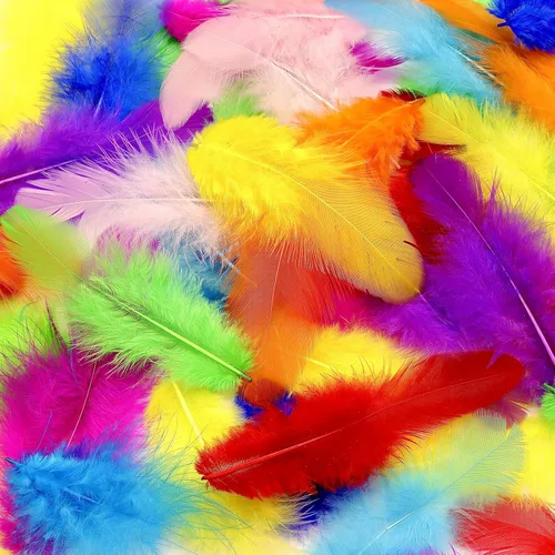 800 Piezas Plumas de Gallo Coloridas para Manualidades de 3-5 Pulgadas Plumas a Granel para Manualidades de Jardín de Infantes DIY, Bodas, Multicolor