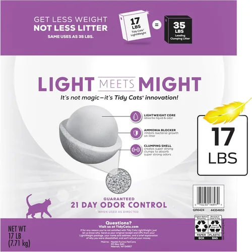 Miniatura 8 de Purina Tidy Cats LightWeight con Glade Clean Blossoms Multi-Cat, Aglutinante, Bajo Polvo, Perfumada, Arena para Gatos - Caja de 17 lb Otros