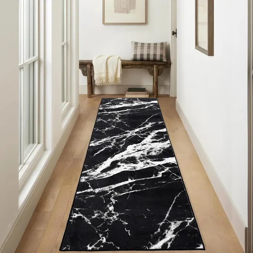 Miniatura 17 de Asrug Alfombra de pasillo de 2 x 7, lavable para pasillos, antideslizante, cocina, baño, lavandería, alfombra de pasillo vintage, alfombra suave