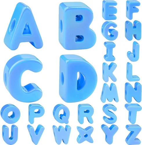 Miniatura 36 de 26 Pcs Chunky Amber Letter Beads, 20mm Jumbo 3D Acrylic Letter Beads, Big Letter Beads for Bracelets, Necklaces, Bagcharms, Shoelaces, Keychains
