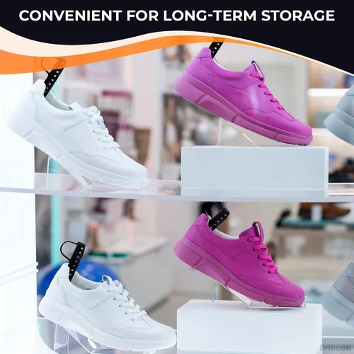 Miniatura 8 de NADOBA 5 pares de árboles de zapatos de plástico I árboles de zapatos de longitud ajustable para hombres I zapatos y botas árboles I hombres zapatos