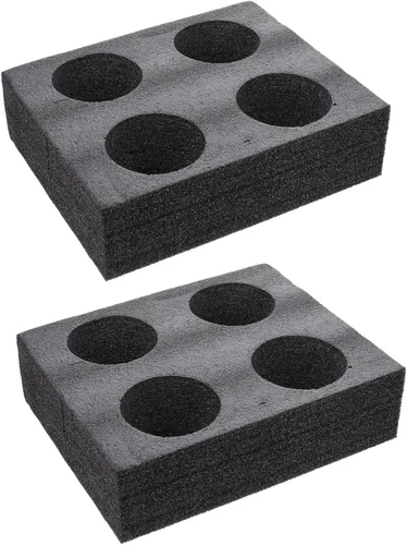 Cabilock Herramientas portátiles de embalaje de bebidas 2 paquetes de bandejas portavasos, organizador de viaje para tazas de diseño de bandeja de