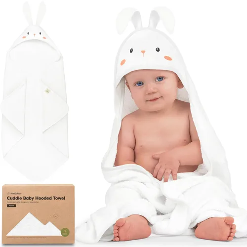 Miniatura 12 de KeaBabies Toalla de bebé con capucha para recién nacido, viscosa derivada de bambú, toallas de baño grandes con capucha para niños, niñas, niños