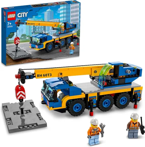 Lego 60324 City Off-Road grúa, grúa y camión de juguete con ganchos, vehículo de juguete para construir para niños y niñas a partir de 7 años,