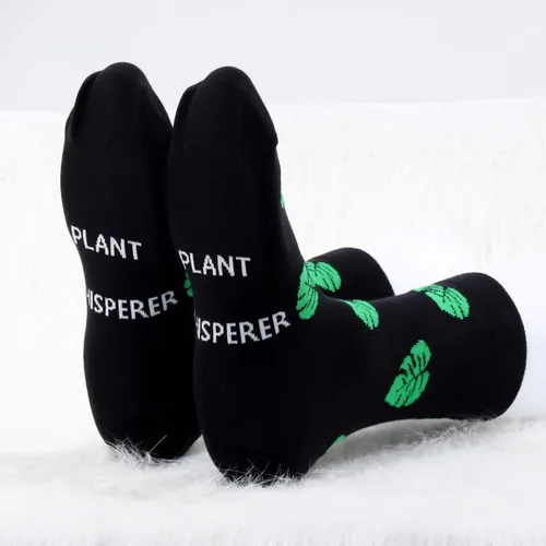 Miniatura 5 de MBMSO 2 pares de calcetines susurradores de plantas, regalos de jardinero, regalos divertidos de jardinería, regalos para amantes de las plantas
