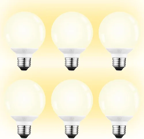 TORCHSTAR focos LED G25, 5 W 40 W equivalentes, focos LED regulables de 450 lm, luz blanca suave de 2700 K, foco decorativo de base E26, para
