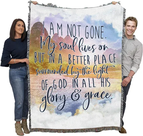 Miniatura 21 de Pure Country Weavers Manta con texto en inglés «Wherever A Beautiful Soul Has Been, There is A Trail of Beautiful Memories», tapiz de regalo