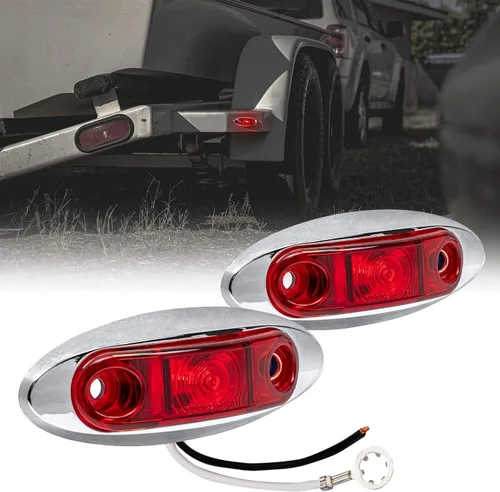 Miniatura 27 de TRUE MODS - Kit de 2 luces marcadoras LED ámbar de 2.5 pulgadas para remolque [DOT FMVSS 108] [SAE P2] [Montaje en superficie] [Impermeable IP67]