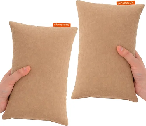 Miniatura 45 de Almohada de microfibra Pipsqueak - Pequeña, Mini, Pequeño - 27.9 x 17.8 cm - Perfecta para viajes, autos, aviones, camping, perros, niños pequeños