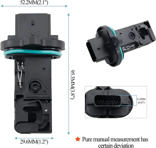 Miniatura 6 de MANATEE 12671624 Sensor Medidor de Flujo de Aire Masivo Sensor MAF Compatible con Buick Encore Verano, para Chevy Caprice Trax Sonic Cruze