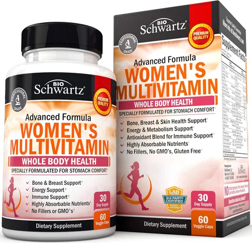 Miniatura 10 de Gomitas multivitamínicas para mujer con vitamina A, C, B6, B12, vitaminas D y E para apoyo inmunológico, multivitamínico gomoso para mujeres