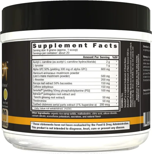 Miniatura 6 de CONTROLLED LABS, Lavado de cerebro naranja, 20 Serv (Lemon Frost)