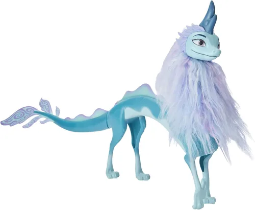 Disney Princess Figura de Raya y el último dragón Sisu, muñeca de dragón con pelo, juguete para niñas y niños a partir de 3 años