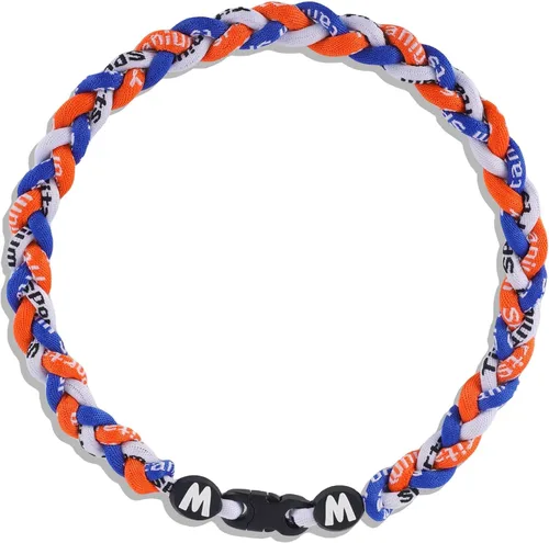Miniatura 29 de Willtok Collar de béisbol prémium de 18 pulgadas con cuerda trenzada de nailon con diseño Tornado