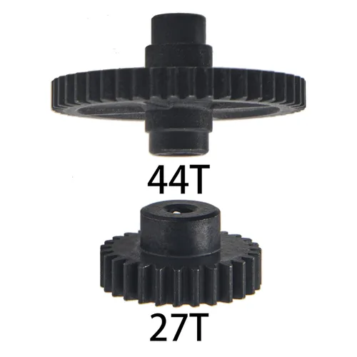 Miniatura 6 de ShareGoo - Juego de engranajes de reducción de engranajes diferenciales de metal 44T y engranaje de motor 27T compatible con WLtoys 144001 1/14 RC