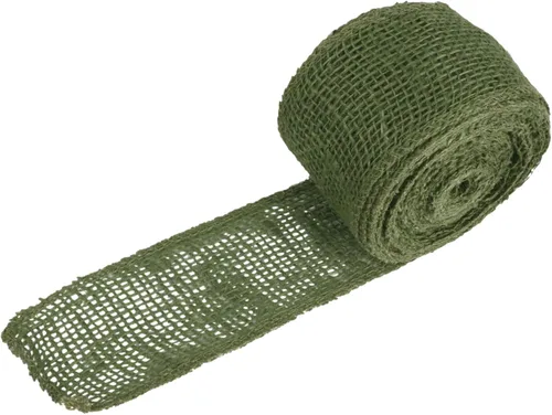 Miniatura 8 de JubileeYarn - Cinta de yute de arpillera para manualidades, 3 pulgadas x 10 yardas, color negro, 1 rollo