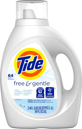 Miniatura 20 de Tide Free & Gentle - Detergente líquido suave para ropa, 64 cargas