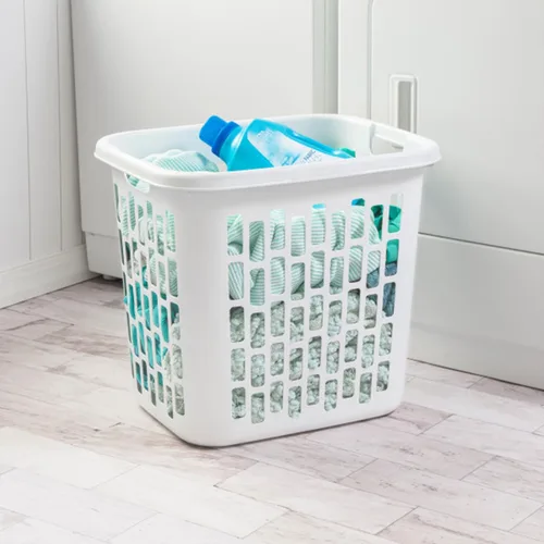 Miniatura 5 de Sterilite Cesta de lavandería fácil de transportar, agujeros de ventilación y asas para llevar la ropa entre la lavandería y el dormitorio