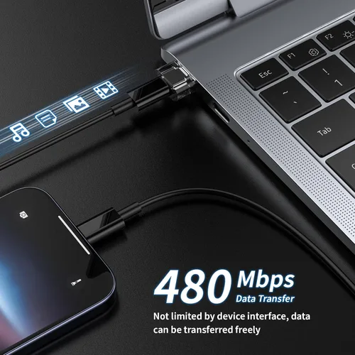 Miniatura 4 de Adaptador USB-A a USB-C paquete de 5 unidades, convertidor cargador USBC hembra a A macho, convertidor USB a USBC para iPhone 15 Plus Pro Max/Apple
