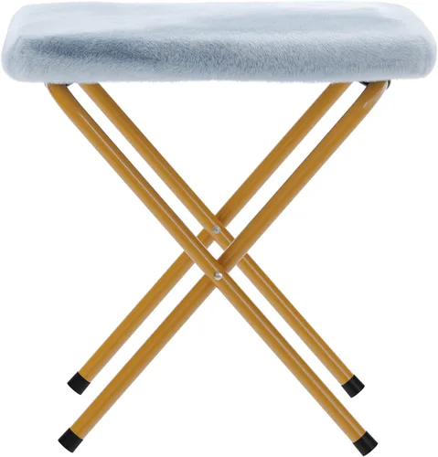 Miniatura 14 de Flash Furniture Eleanor - Silla portátil doble platillo con 2 otomanas, marcos de acero plegables, para dormitorio o dormitorio, 56 pulgadas, piel