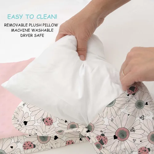 Miniatura 4 de JumpOff Jo Colchoneta de siesta extra larga para niños - Cómoda colchoneta de descanso para niños con almohada extraíble y manta ultra suave