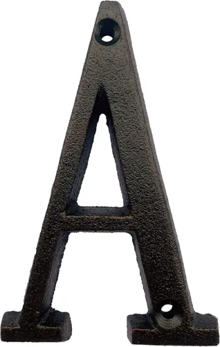 Miniatura 7 de BetLight Número de casa de hierro fundido de 5.5 pulgadas de alto, números de dirección de casa sólidos, elegante acabado marrón negro, fácil