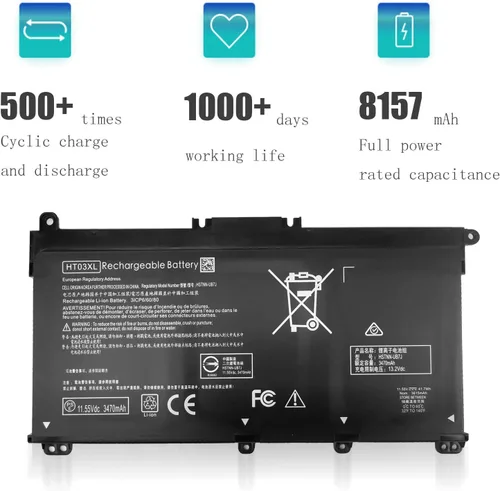 Miniatura 5 de HT03XL L11119-855 L11421-422 para HP Pavilion 15-DA0XXX 15-CS0073CL 15-CS0061CL 15-DA0012DX 15-DB0011DX 15-DA0014DX 14-CE0068ST 15-DB0 015DX