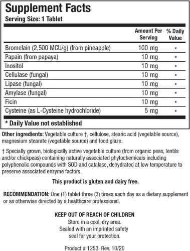 Miniatura 2 de Biotics Research Bromelain Plus CLA suministra bromelina y papaína, proporciona apoyo suplementario enzimático, apoya la comodidad muscular 100