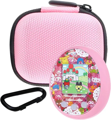Miniatura 6 de Estuche de transporte de almacenamiento duro para Tamagotchi On Interactive Pet Game (rosa)