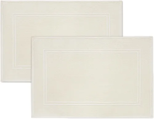 Miniatura 14 de Tens Towels Paquete de 2 alfombrillas de baño 100% algodón, 20 x 32 pulgadas, súper absorbentes, toallas de piso de calidad hotelera premium