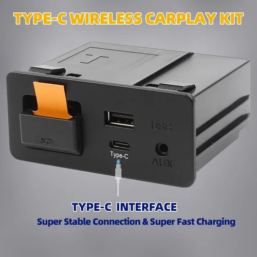 Miniatura 7 de Dasbecan Kit de Retrofit Inalámbrico Tipo-C para Mazda Apple Carplay y Android Auto Compatible con Mazda 2/3/6/CX3/CX5/CX9/MX5 2015-2020, Adaptador