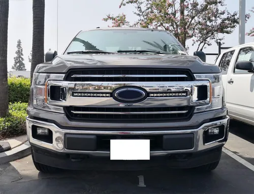 Miniatura 7 de iJDMTOY Kit de barra de luz LED para parrilla delantera compatible con Ford F150 XL XLT 2018-2020, incluye barras de luz LED delgadas de alta