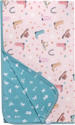 Miniatura 35 de Copper Pearl Manta de bebé jumbo de 3 capas: edredones suaves para niños y niñas Transpirable, acogedora manta para niños pequeños Edredón