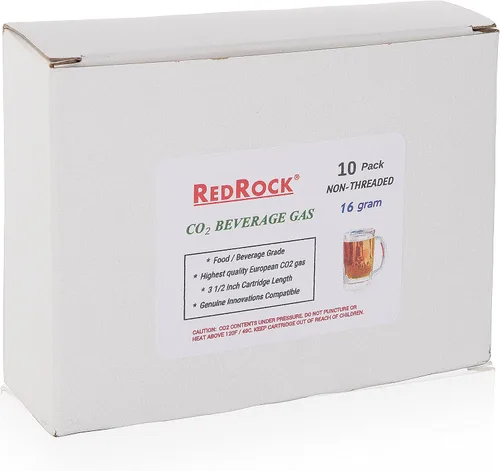 Miniatura 2 de RedRock - Cargadores de CO2 para barriles de cerveza sin rosca. 16 gramos. 10