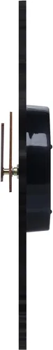 Miniatura 2 de Reloj de pared anual de 12 pulgadas, reloj de tocón de grano de madera con números arábigos, funciona con pilas, movimiento de cuarzo silencioso