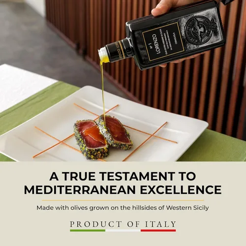 Miniatura 3 de Barbera Lorenzo #1 Aceite de oliva virgen extra orgánico DOP Valli Trapanesi, aceite de oliva siciliano auténtico extraído en frío, aceite de oliva