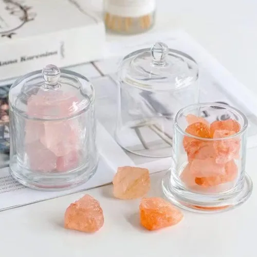 Miniatura 7 de Zerodeko Mantequillera de cristal con tapa con asa, contenedor de almacenamiento de aperitivos de frutas y postres, caja de queso rústica