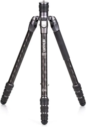Miniatura 8 de Benro Rhino 3 Series - Trípode de fibra de carbono resistente de 4 secciones con patas plegables inversas, cerraduras giratorias y capacidad