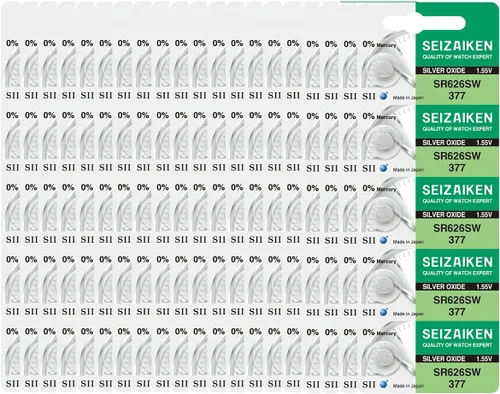 Miniatura 63 de 321 SR616SW - 10 pilas para reloj de óxido de plata sin mercurio, 1,55 V, fabricadas en Japón por Seiko