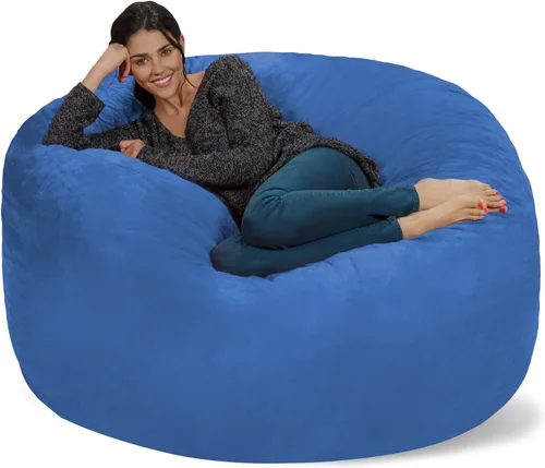 Miniatura 36 de Chill Sack Bean Bag Funda para silla, 3 pies, microgamuza - Oliva