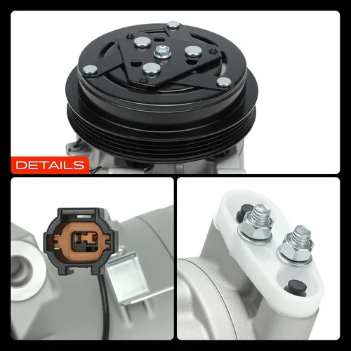 Miniatura 9 de A-Premium Compresor A/C con embrague compatible con Infiniti FX35 3.5L 2003-2008, G35 3.5L 2003-2007
