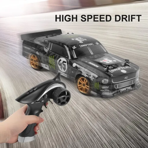 Miniatura 2 de GoolRC Coche de deriva a control remoto a escala 1:18, 2.4 GHz, 4 WD, 30 KM/H, autos de carreras de alta velocidad con tira de luz LED y 1 batería