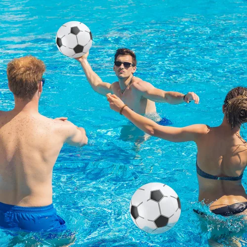 Miniatura 7 de durony Pelota de playa inflable de fútbol de 11 pulgadas, 12 piezas, pelota deportiva inflable para fiesta de cumpleaños, verano, playa