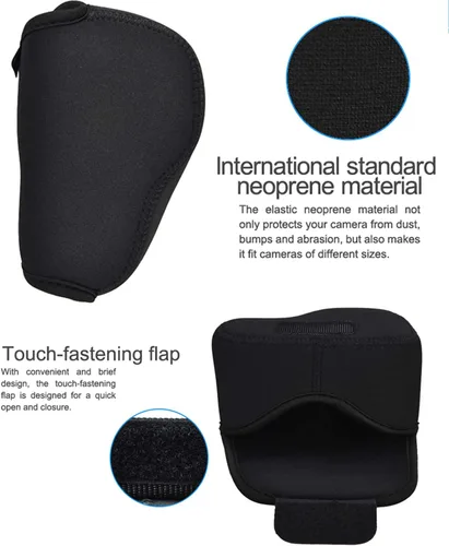 Miniatura 3 de JJC Funda de neopreno ultra ligera en negro para cámara, compatible con X-E4 X-T30 II X-T30 X-T20 X-T10 + lentes prime cortas, 18mm F1.4/ 27mm F2.8