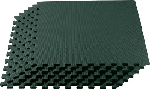 Miniatura 25 de We Sell Mats 3/8" Thick Multipurpose EVA Foam Exercise Floor Mat, Interlocking Tiles, Anti-Fatigue for Home or Gym Azul