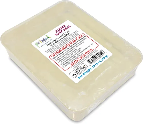 Primal Elements Base de jabón de aceite de jojoba – Base de jabón de glicerina hidratante para derretir y verter para manualidades y hacer jabón,