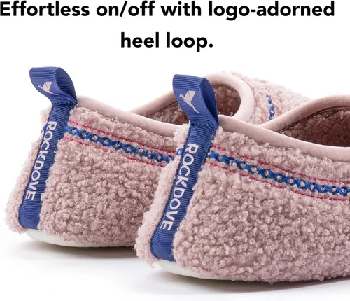 Miniatura 4 de RockDove Pantuflas Serenity de forro polar con espalda cerrada para mujer